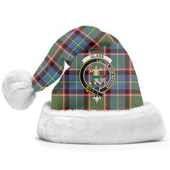 Glass Tartan Crest Christmas Hat