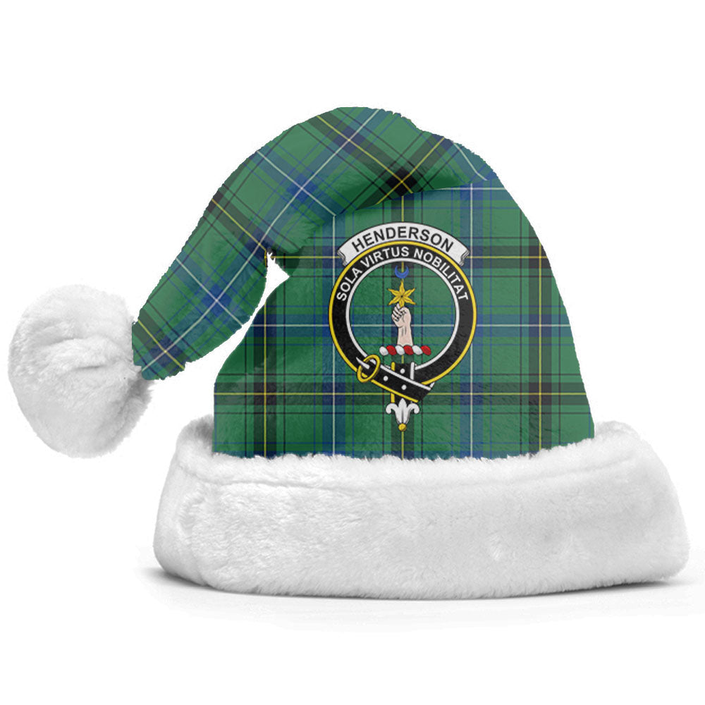 Henderson Ancient Tartan Crest Christmas Hat