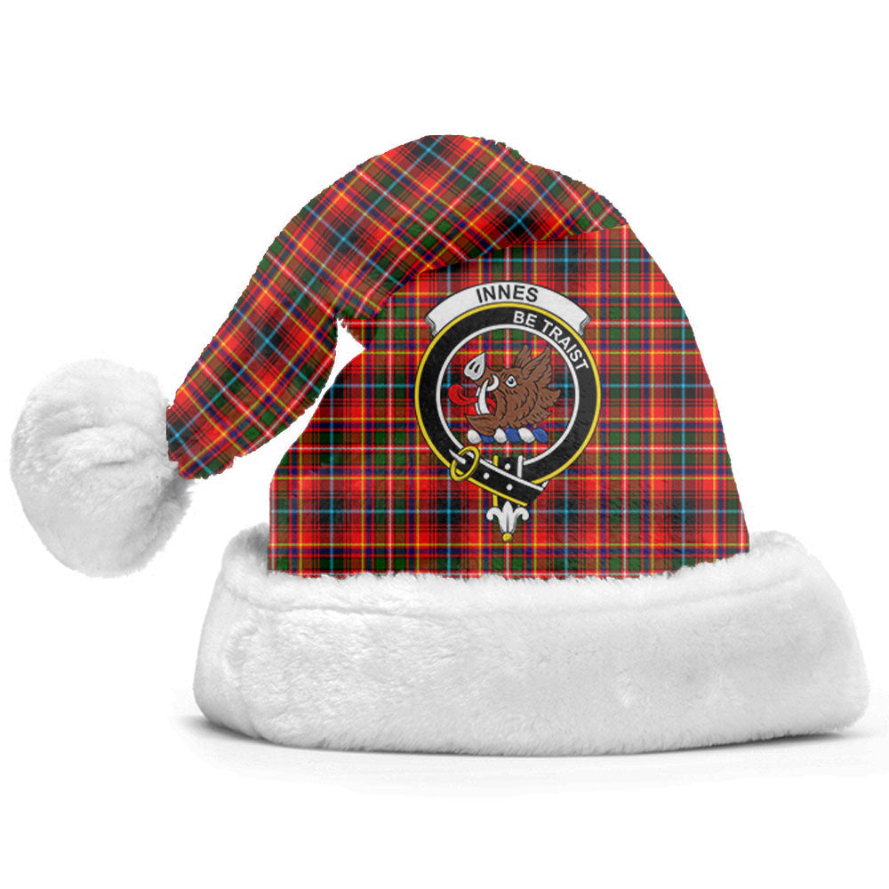 Innes Modern Tartan Crest Christmas Hat