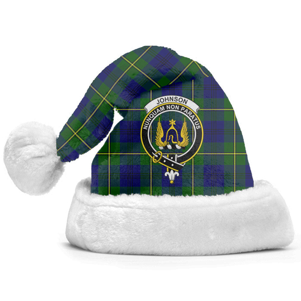 Johnson Modern Tartan Crest Christmas Hat