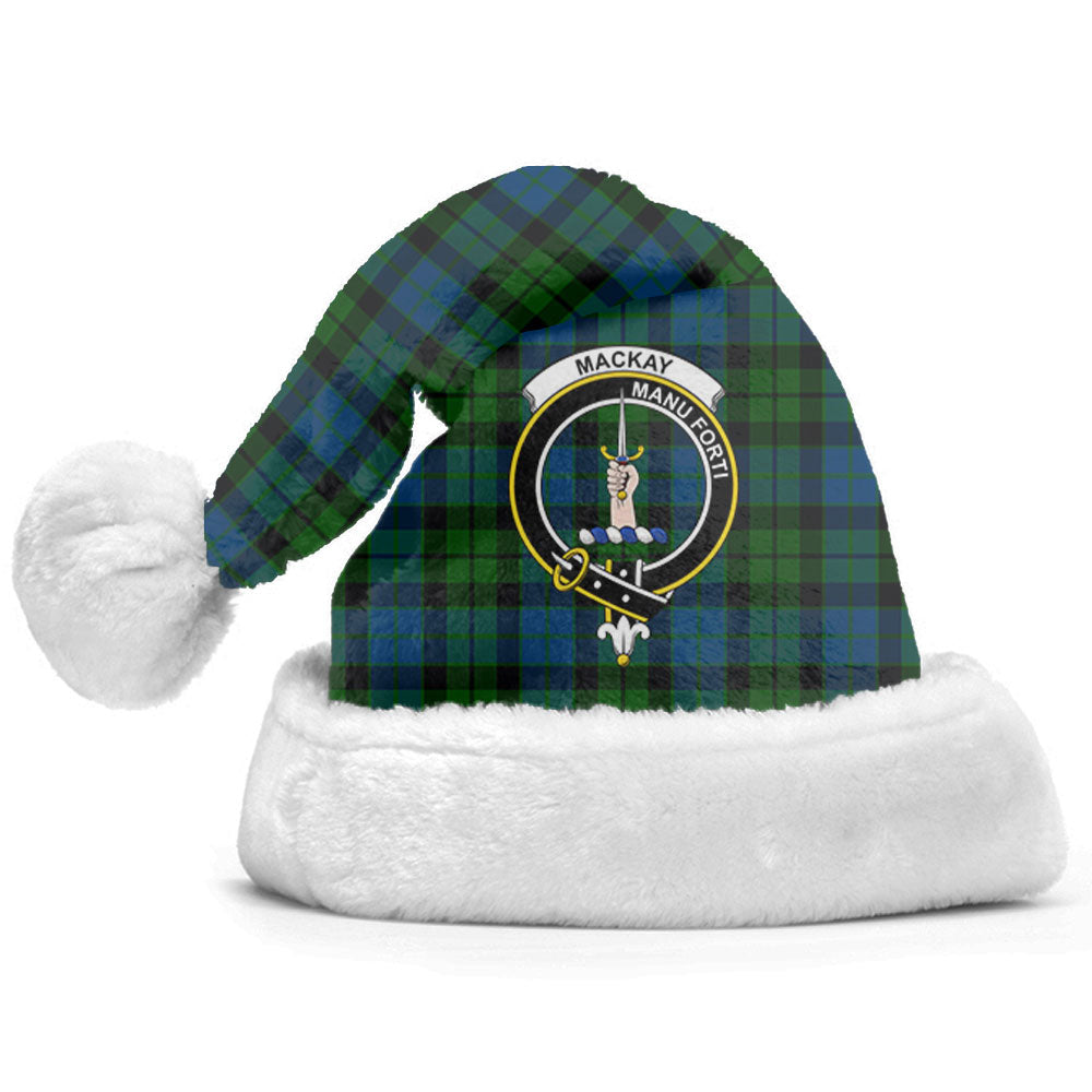 MacKay Modern Tartan Crest Christmas Hat