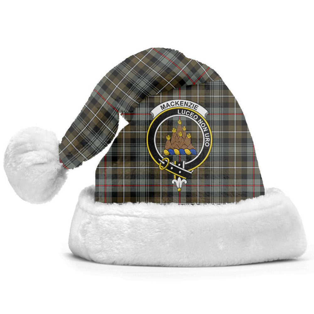 MacKenzie Weathered Tartan Crest Christmas Hat