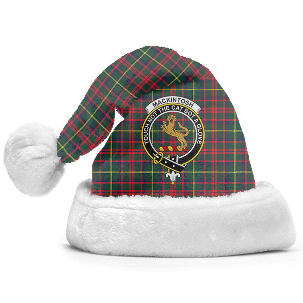 MacKintosh Hunting Modern Tartan Crest Christmas Hat