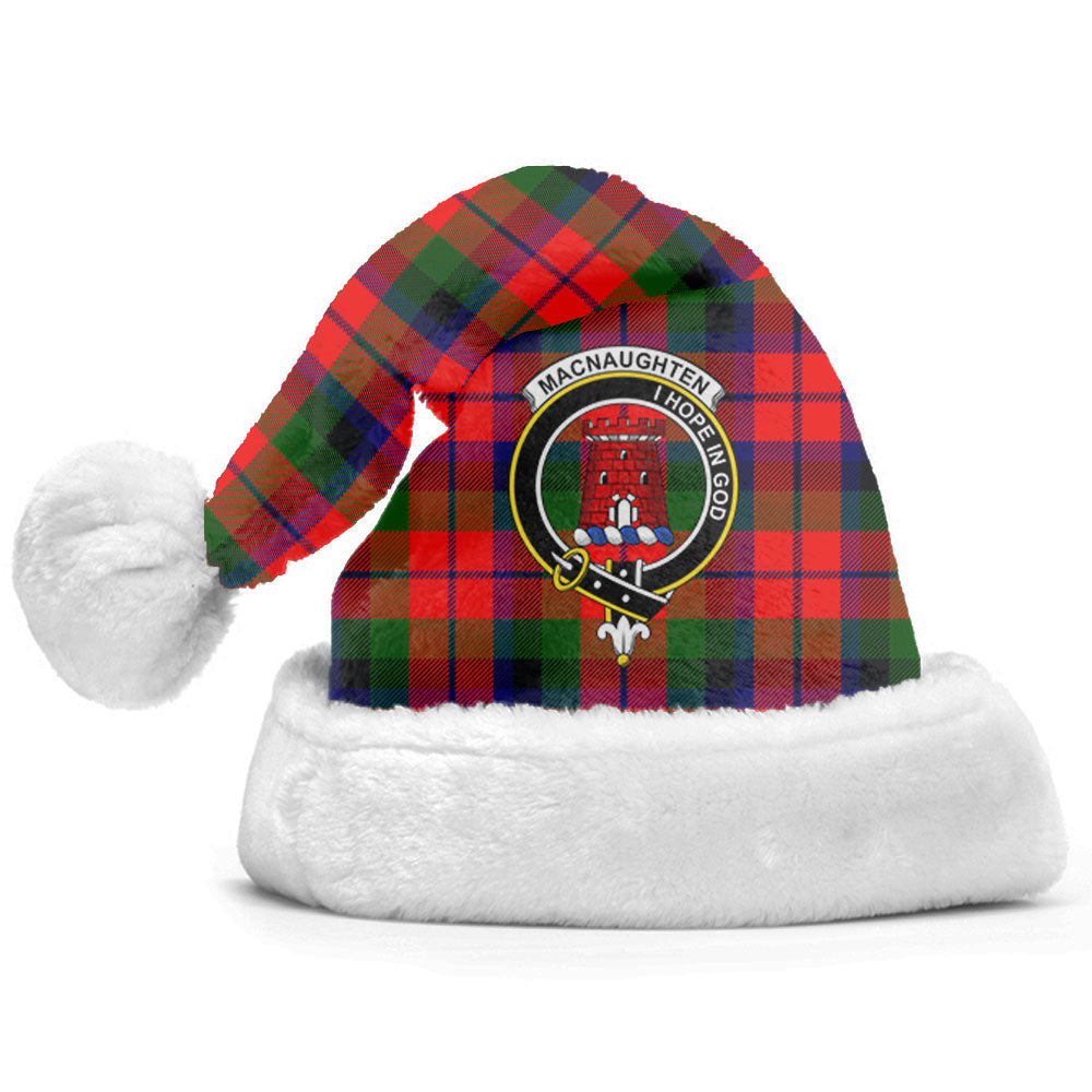 MacNaughten Tartan Crest Christmas Hat