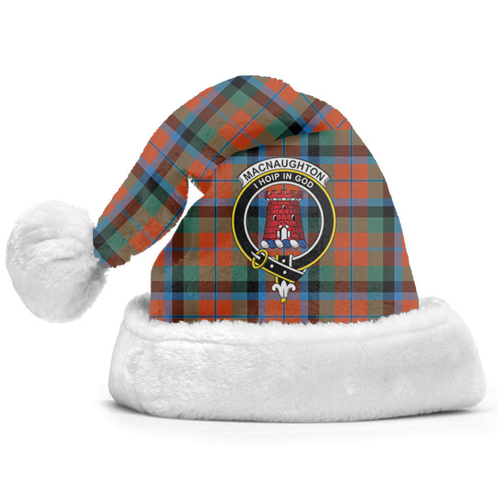 MacNaughton Ancient Tartan Crest Christmas Hat