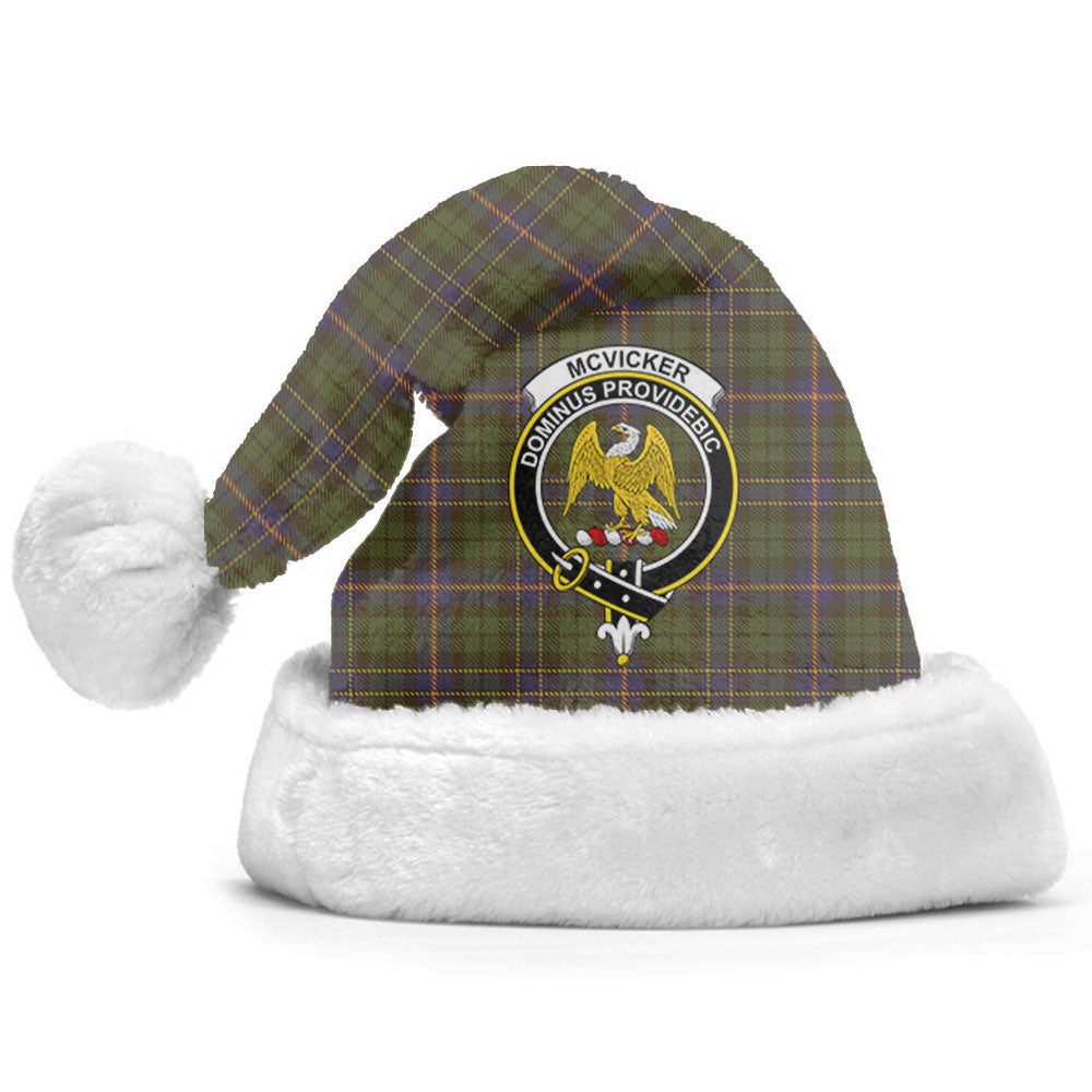 McVicker Tartan Crest Christmas Hat