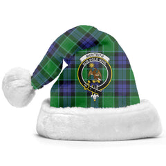 Monteith Tartan Crest Christmas Hat