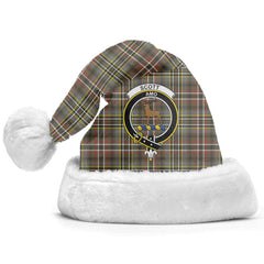 Scott Green Weathered Tartan Crest Christmas Hat