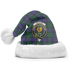 Sinclair Hunting Modern Tartan Crest Christmas Hat