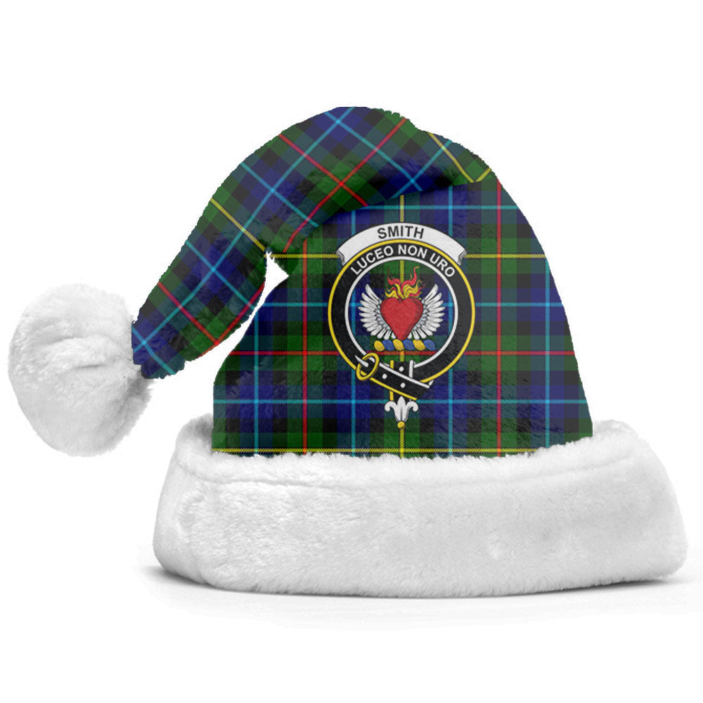 Smith Modern Tartan Crest Christmas Hat