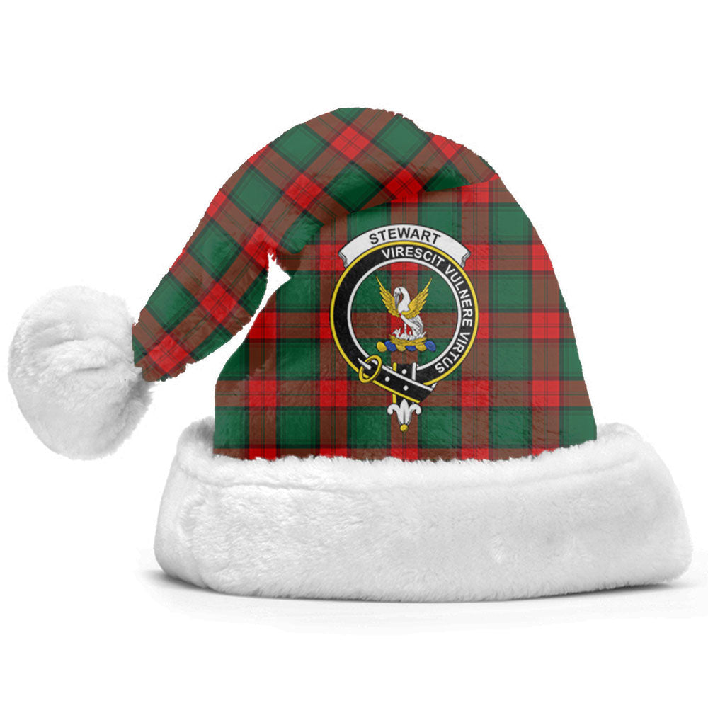 Stewart Atholl Modern Tartan Crest Christmas Hat