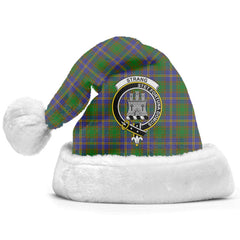 Strang (or Strange) Tartan Crest Christmas Hat