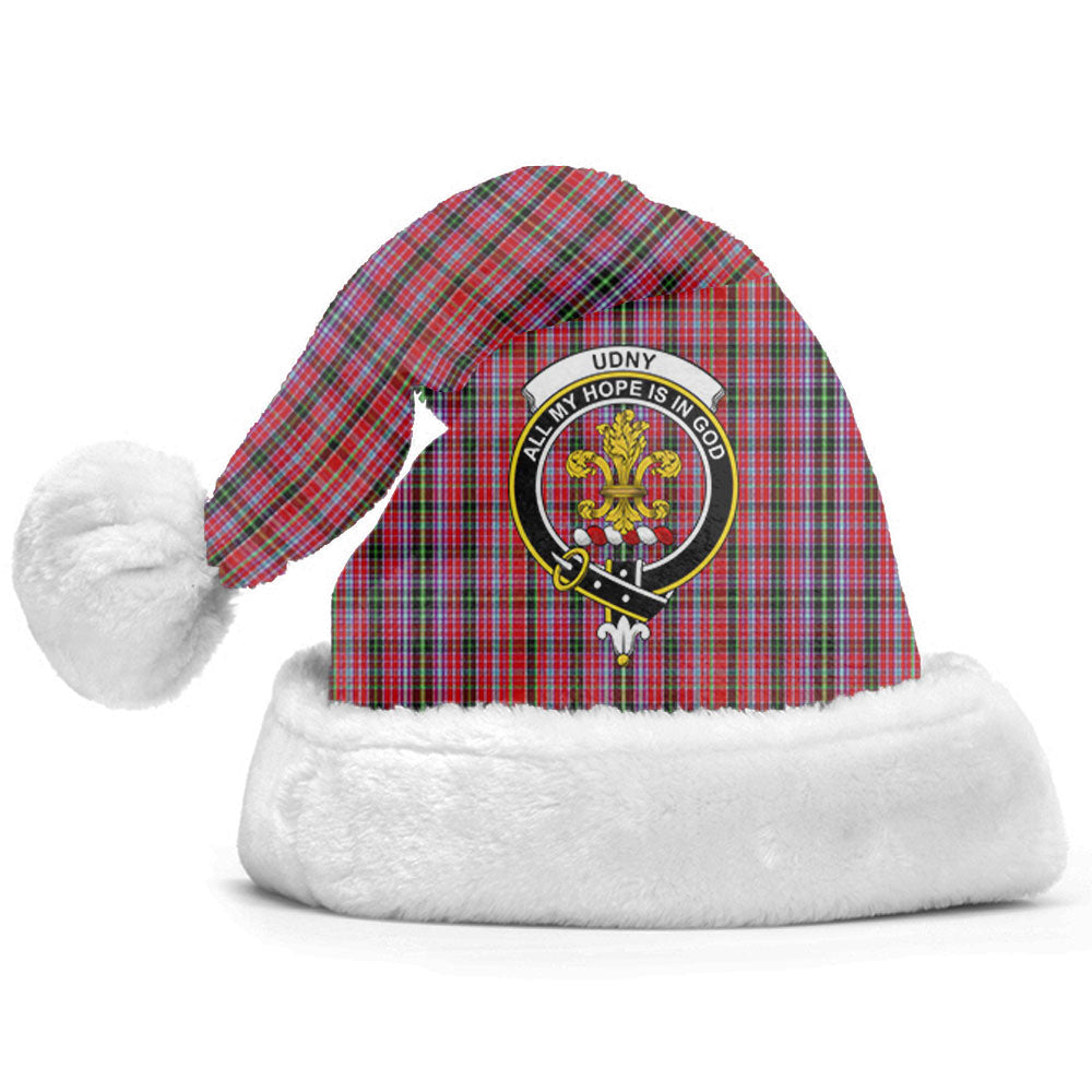 Udny Tartan Crest Christmas Hat