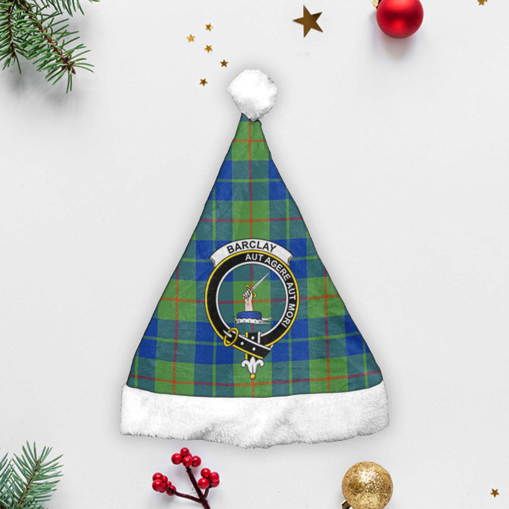 Barclay Hunting Ancient Tartan Crest Christmas Hat