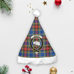 Beaton Modern Tartan Crest Christmas Hat