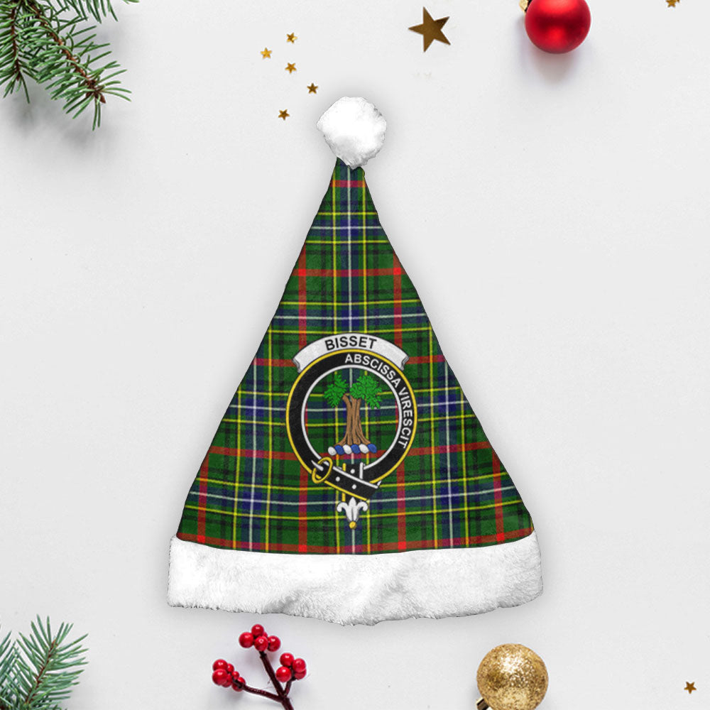 Bisset Tartan Crest Christmas Hat