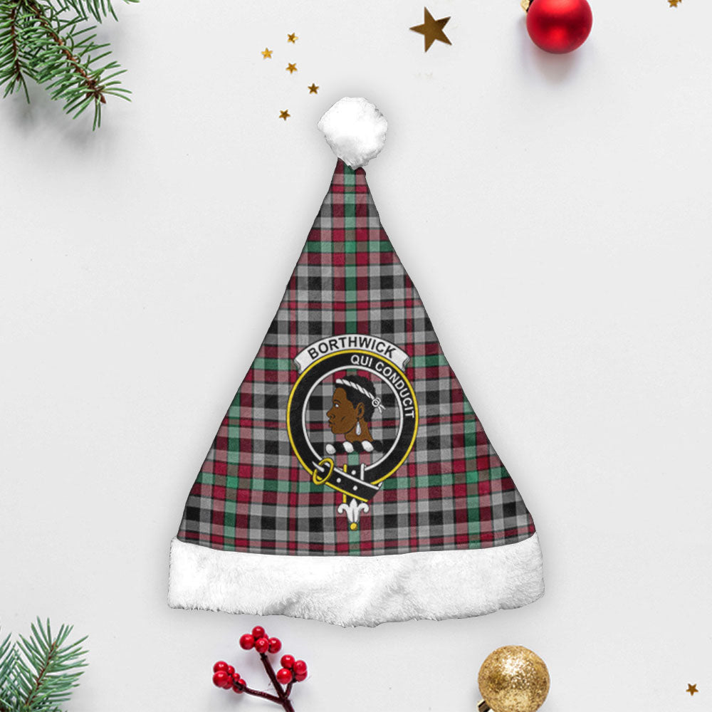 Borthwick Ancient Tartan Crest Christmas Hat