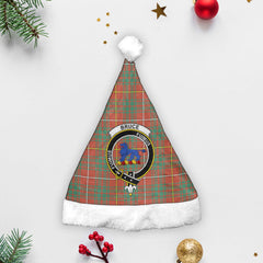 Bruce Ancient Tartan Crest Christmas Hat