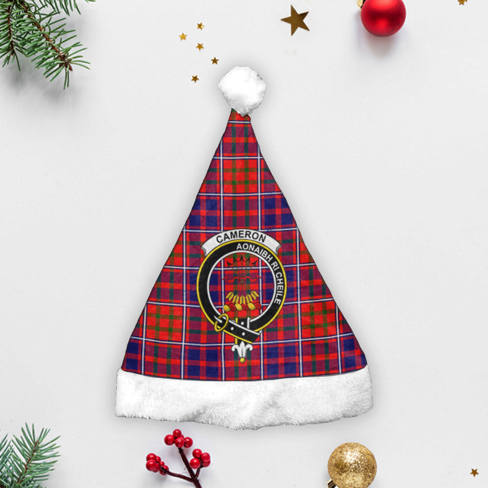 Cameron of Lochiel Modern Tartan Crest Christmas Hat