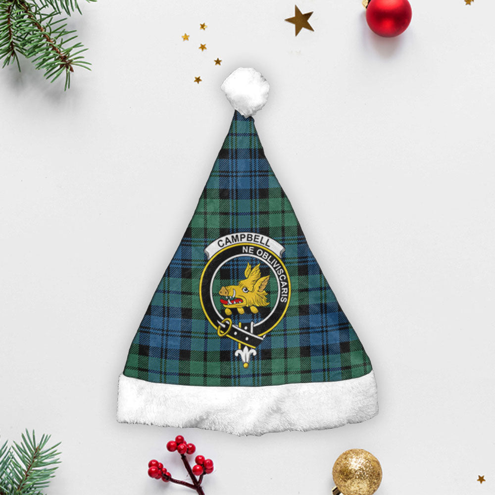 Campbell Ancient 02 Tartan Crest Christmas Hat