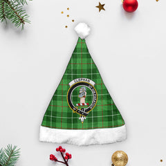 Clephan (or Clephane) Tartan Crest Christmas Hat