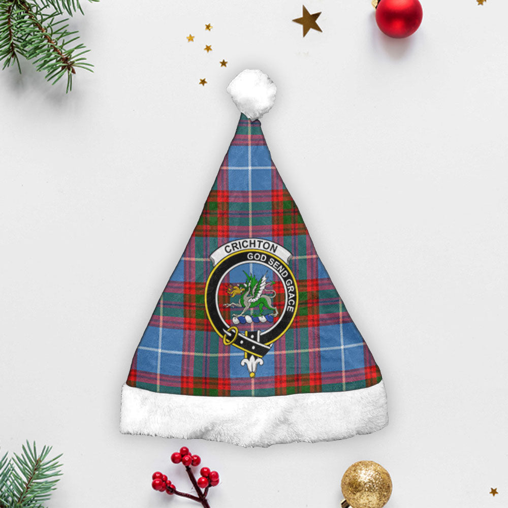 Crichton Tartan Crest Christmas Hat