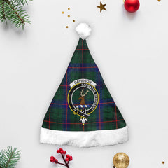 Davidson Modern Tartan Crest Christmas Hat