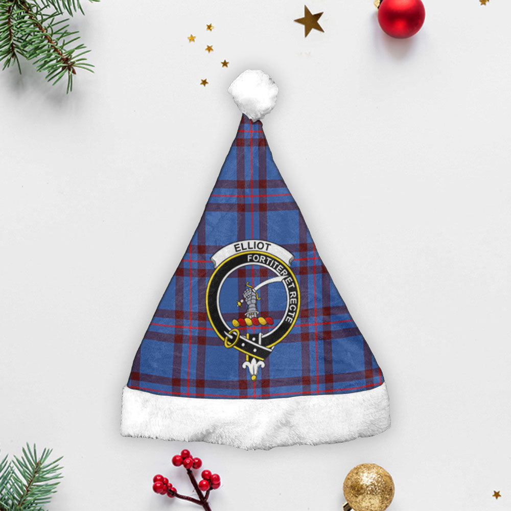 Elliot Modern Tartan Crest Christmas Hat