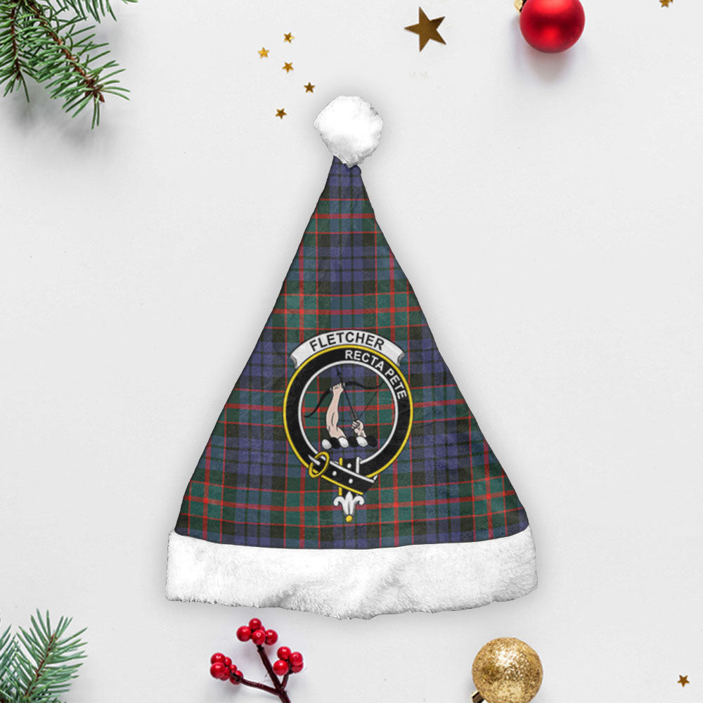 Fletcher of Dunans Tartan Crest Christmas Hat