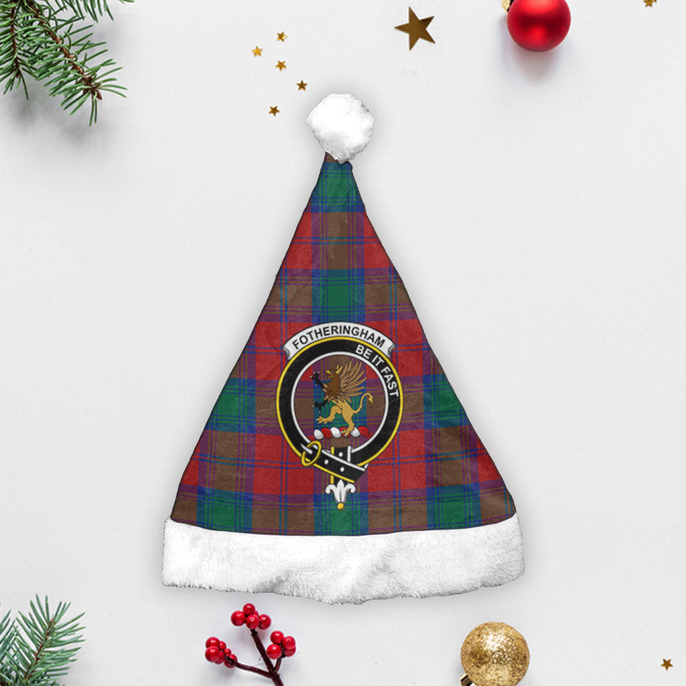 Fotheringham Tartan Crest Christmas Hat