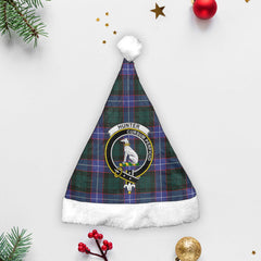 Hunter Modern Tartan Crest Christmas Hat