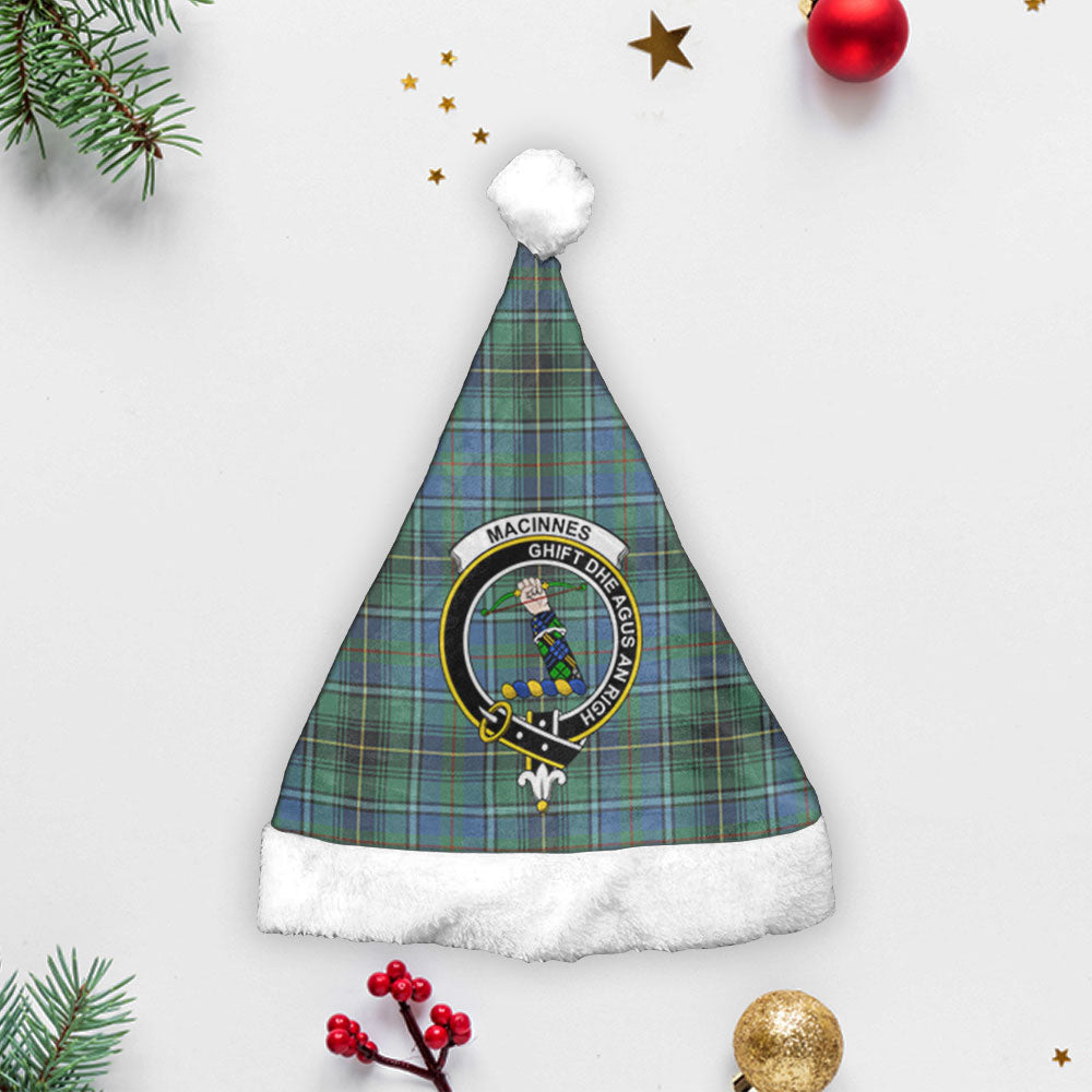 MacInnes Ancient Tartan Crest Christmas Hat