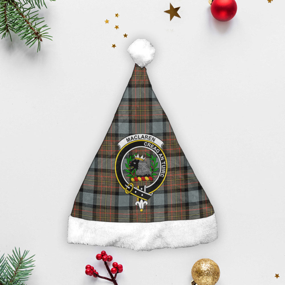 MacLaren Weathered Tartan Crest Christmas Hat