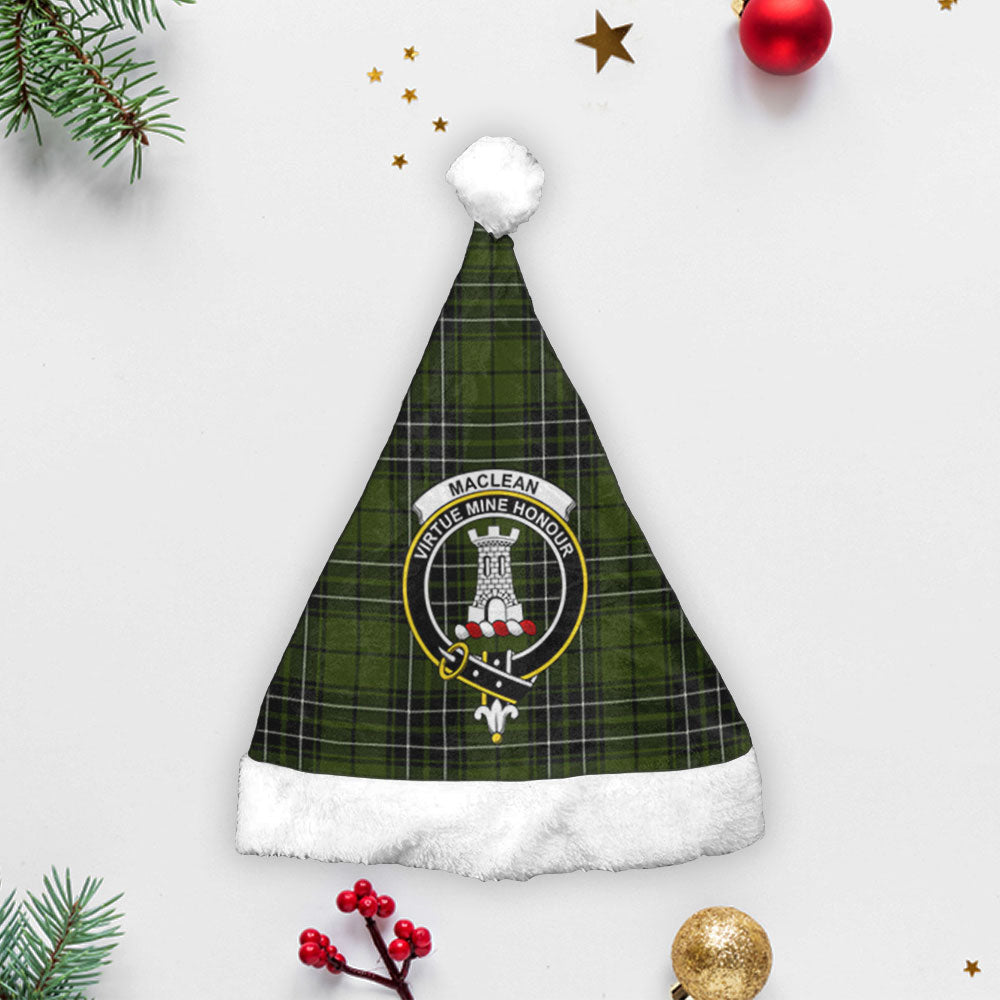 MacLean Hunting Tartan Crest Christmas Hat