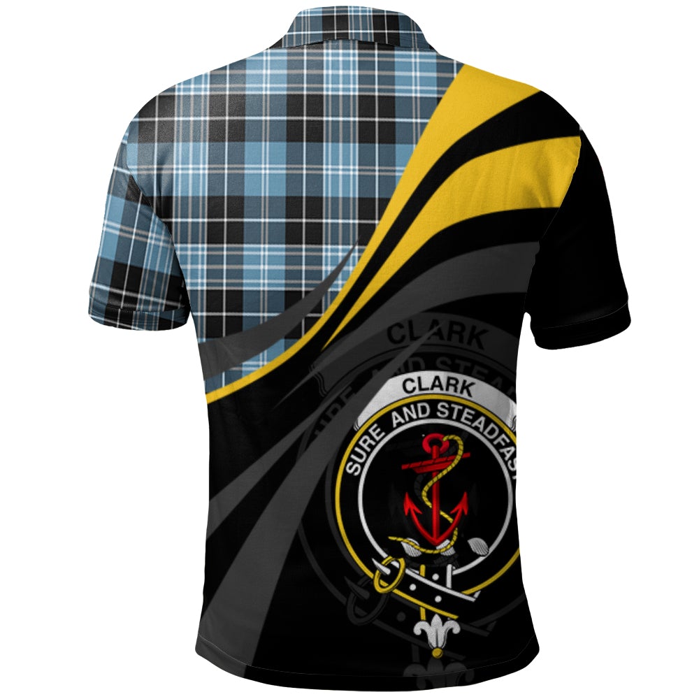 Clark Ancient Tartan Polo Shirt - Royal Coat Of Arms Style