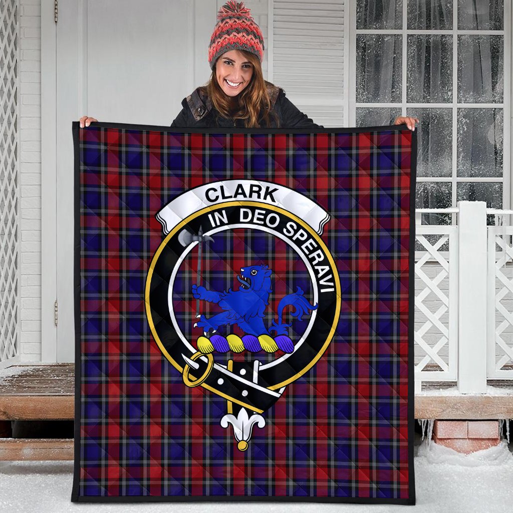 Clark (Lion) Tartan Crest Quilt
