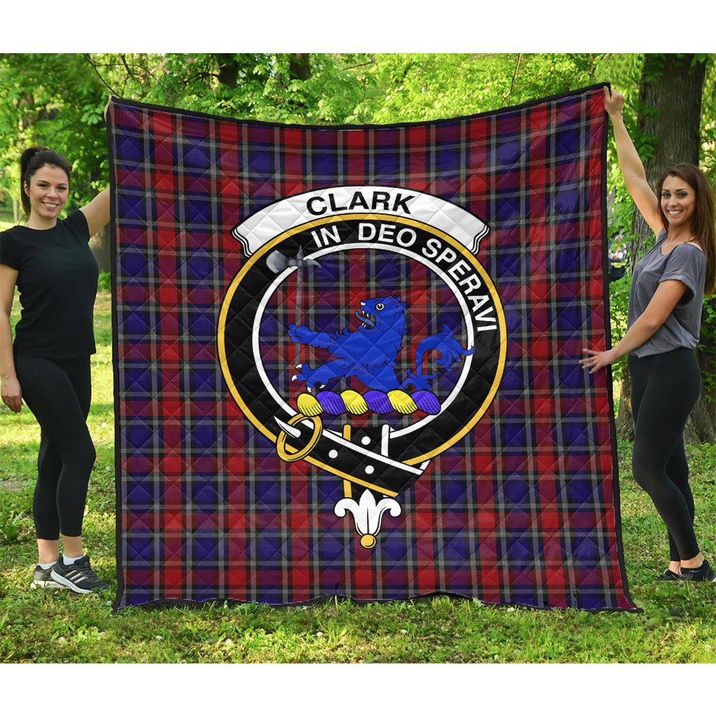 Clark (Lion) Tartan Crest Quilt