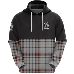 Clayton Clan Half Of Tartan Hoodie