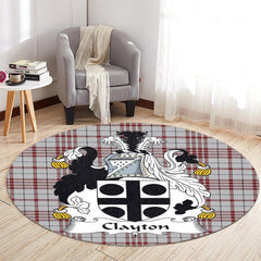 Clayton Tartan Crest Round Rug