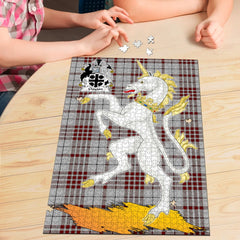 Clayton Tartan Crest Unicorn Scotland Jigsaw Puzzles