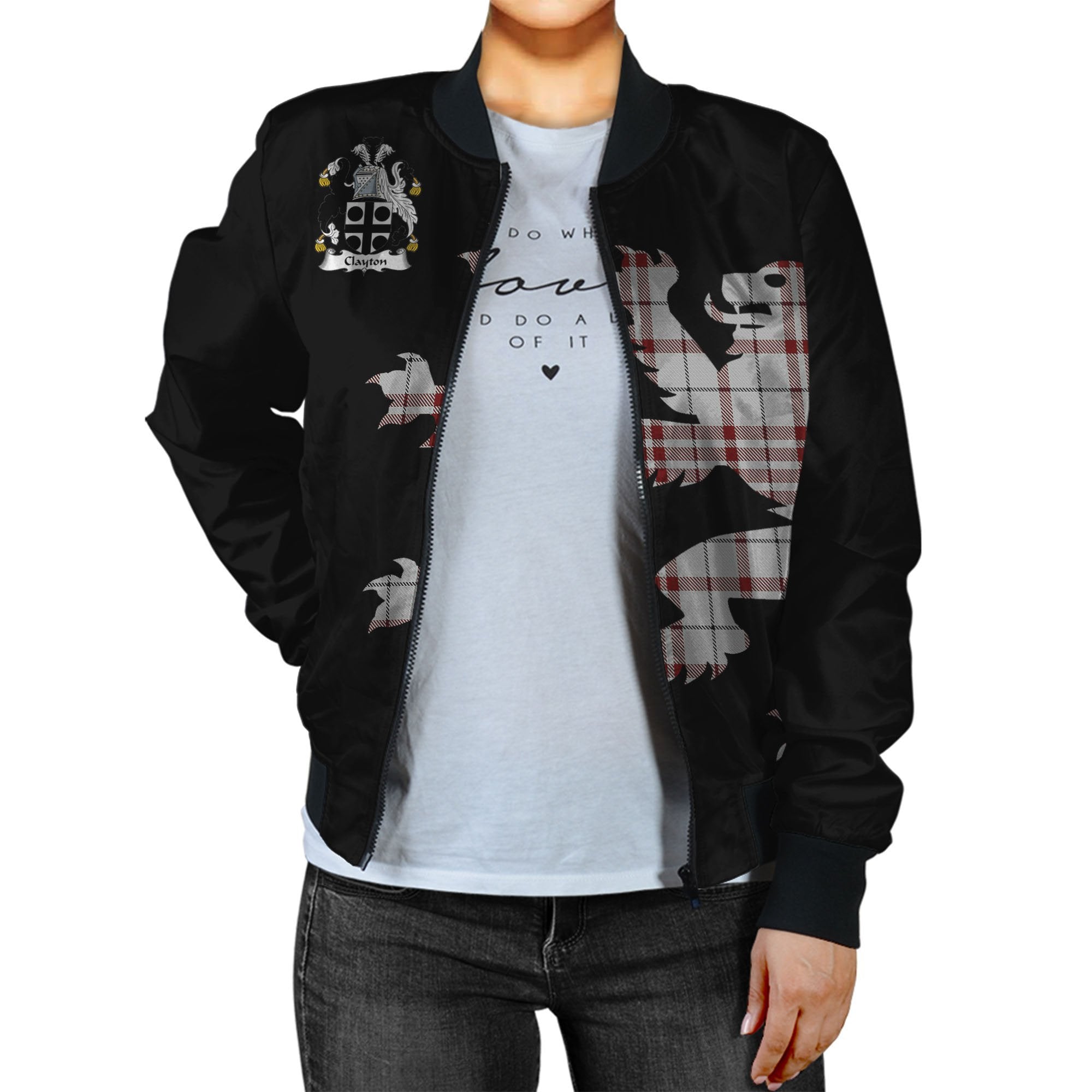 Clayton Tartan Bomber Jacket Lion & Thistle