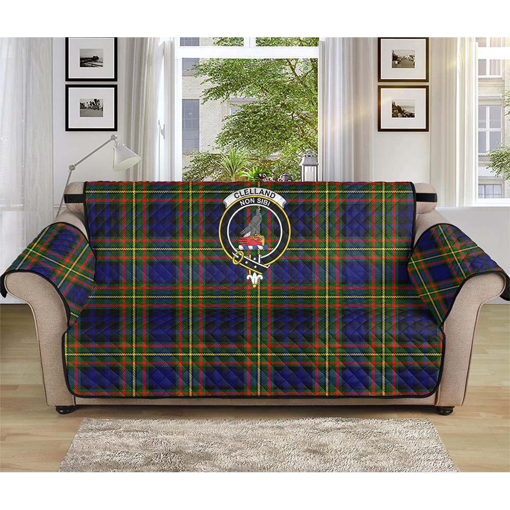 Clelland Modern Tartan Crest Sofa Protector