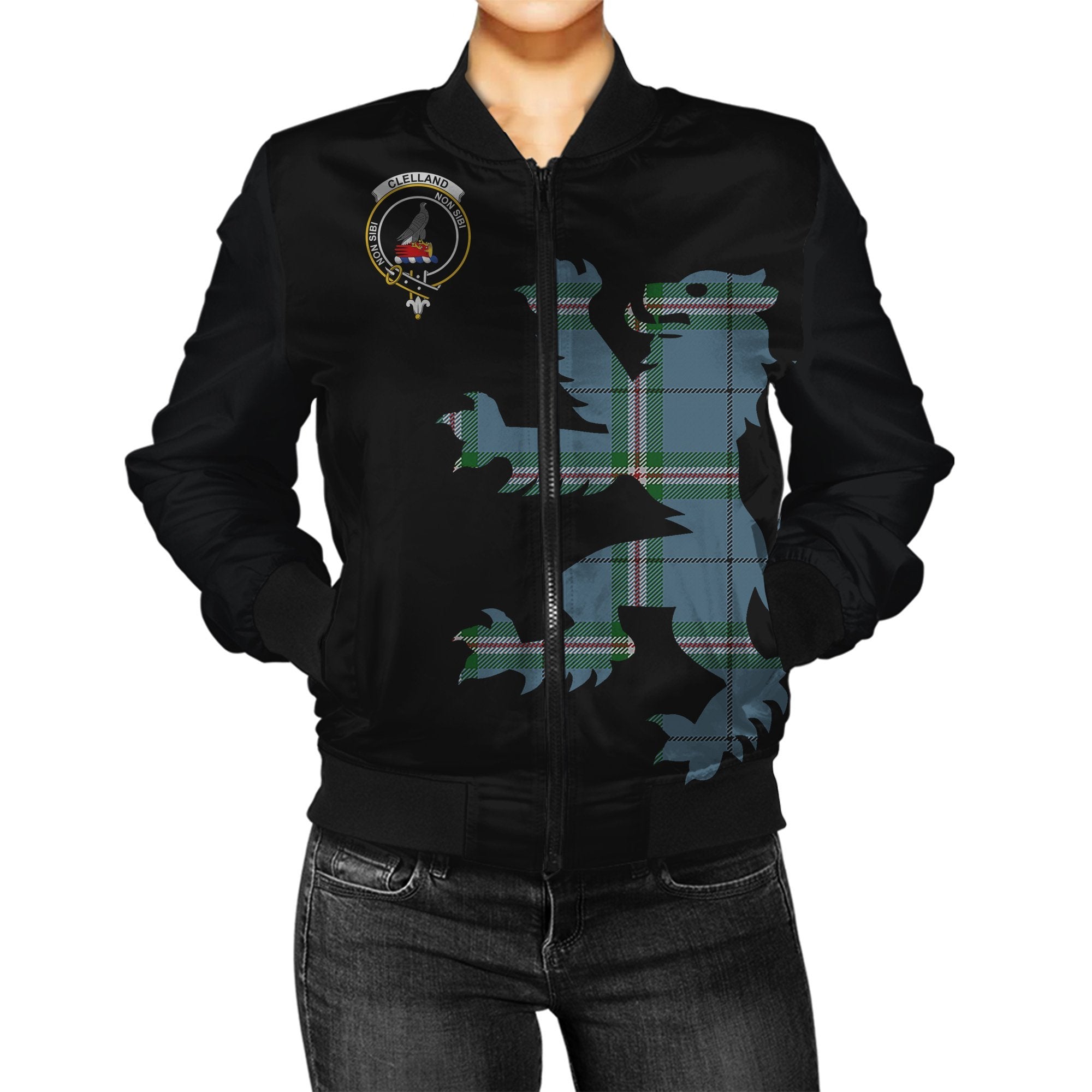 Clelland Tartan Bomber Jacket Lion & Thistle