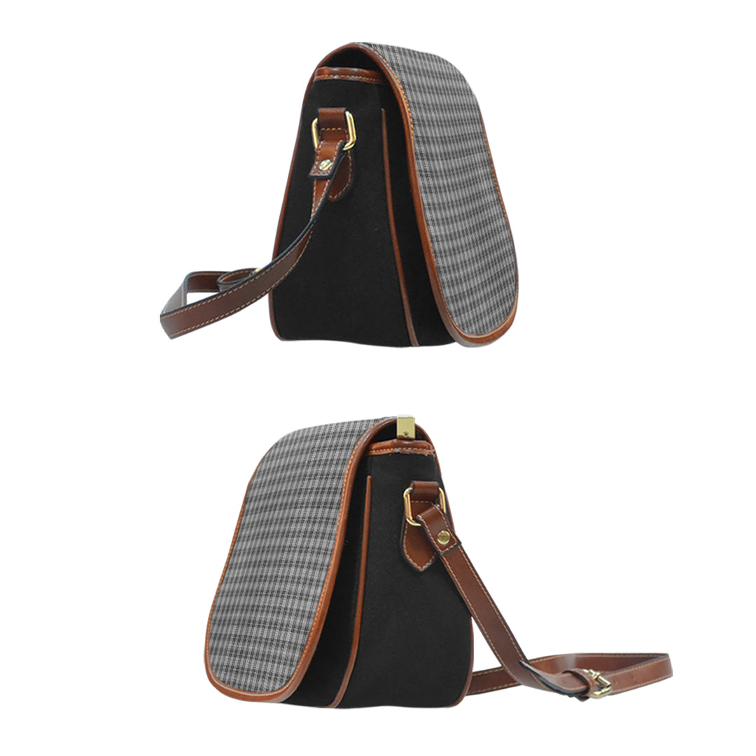 Clergy Grey Tartan Saddle Handbags