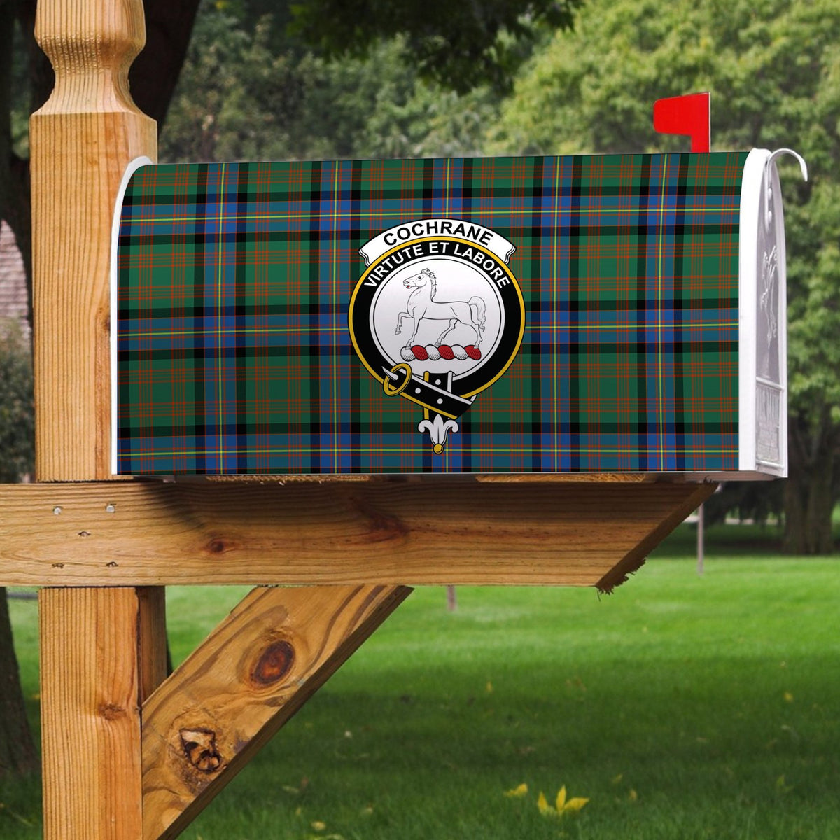 Cochrane Ancient Tartan Crest Mailbox