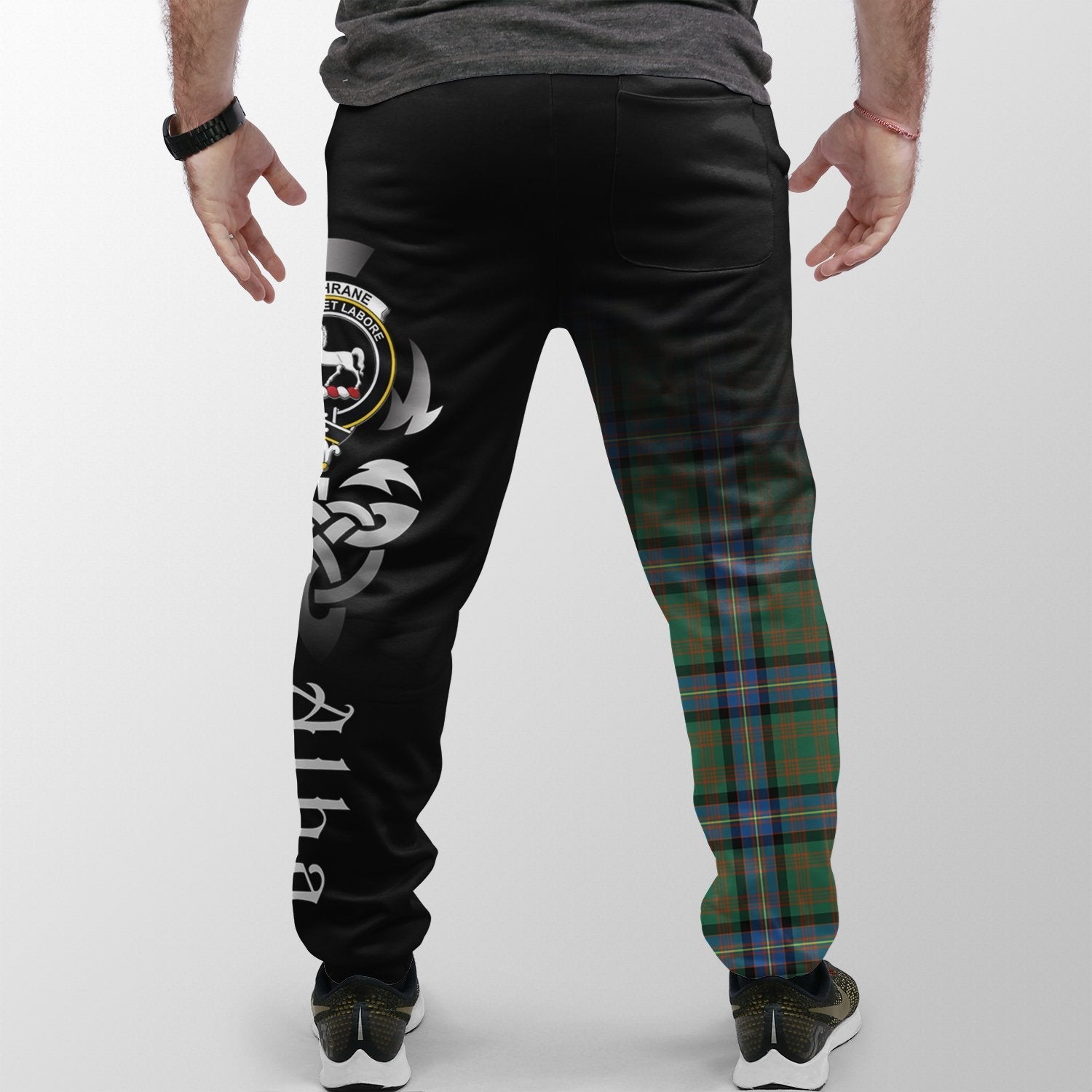 Cochrane Ancient Tartan Crest Jogger Sweatpants - Alba Celtic Style