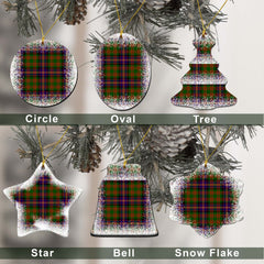 Cockburn Tartan Christmas Ceramic Ornament - Snow Style