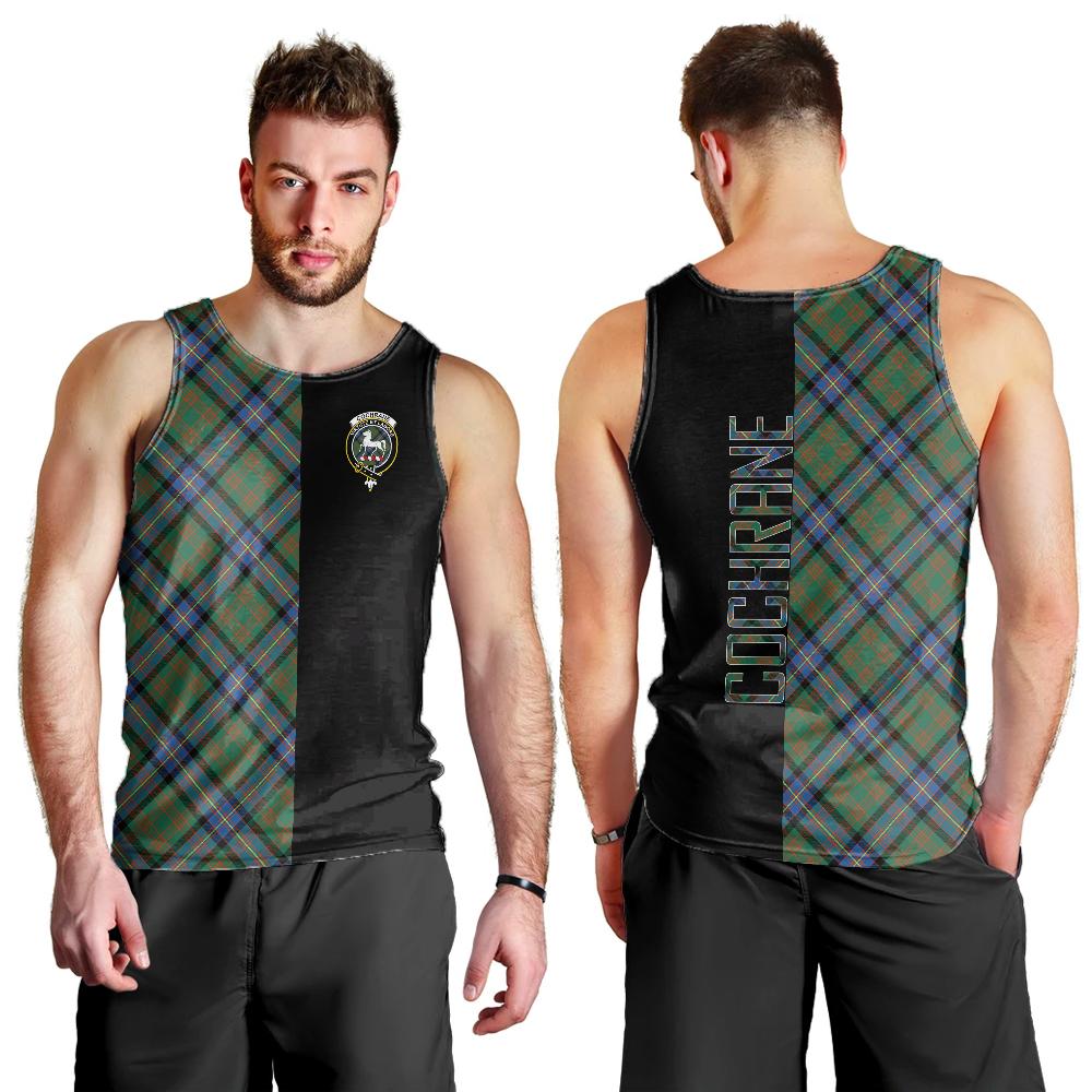 Cochrane Ancient Tartan Crest Men's Tank Top - Cross Style