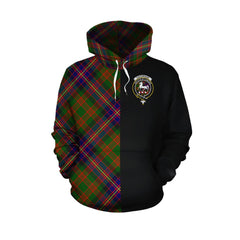 Cochrane Modern Tartan Hoodie Half of Me - Cross Style