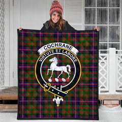 Cochrane Modern Tartan Crest Quilt